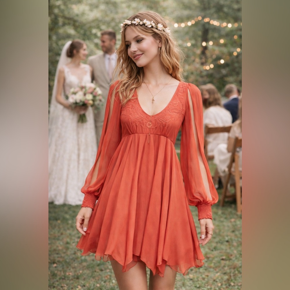 NWT: Free People ‘Tatiana’ Beaded Swing Dress